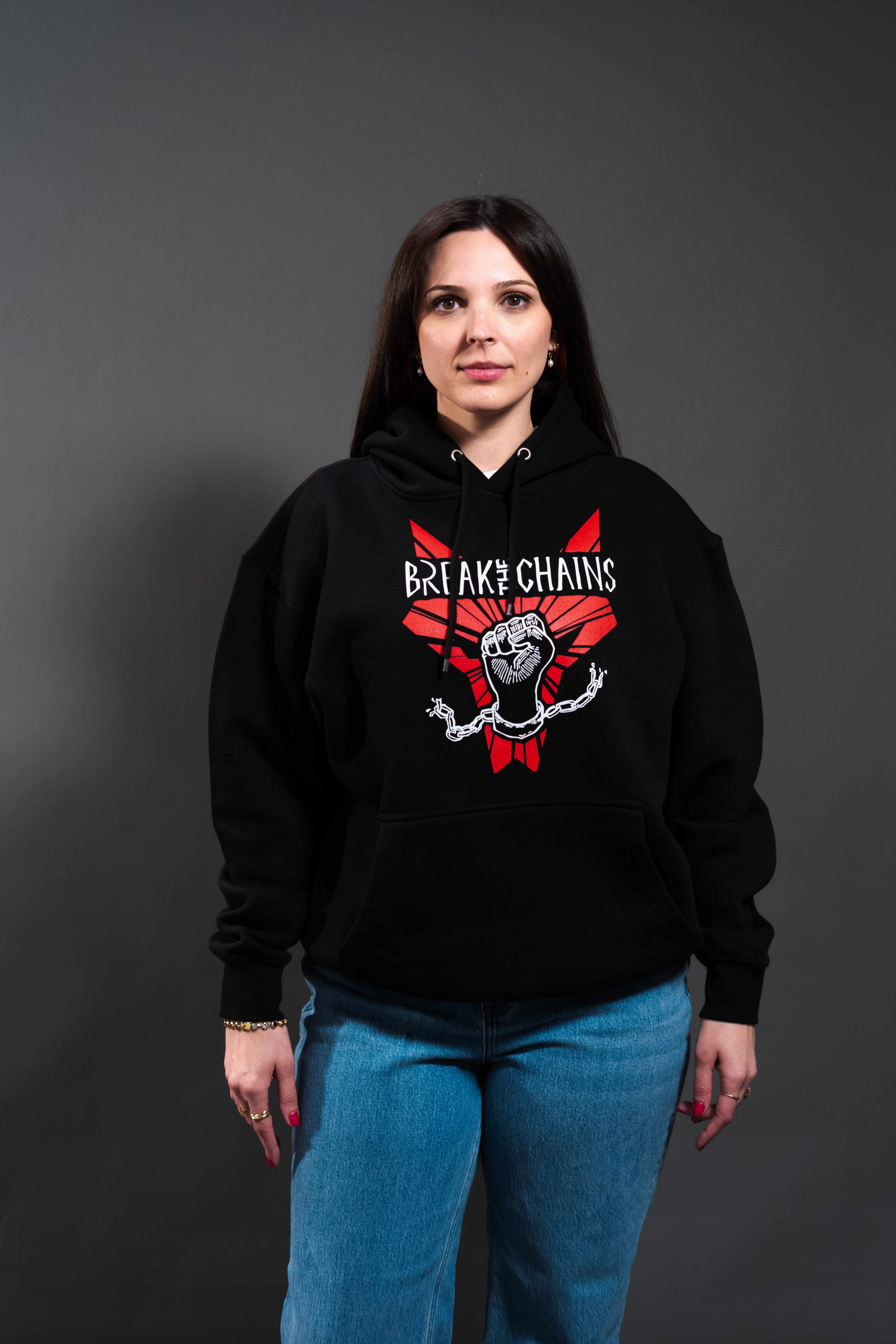Liten リテンScallop Boa Hoodie / Black 【新品】 Break the Chains Unisex Hoodie – Lit Escalates