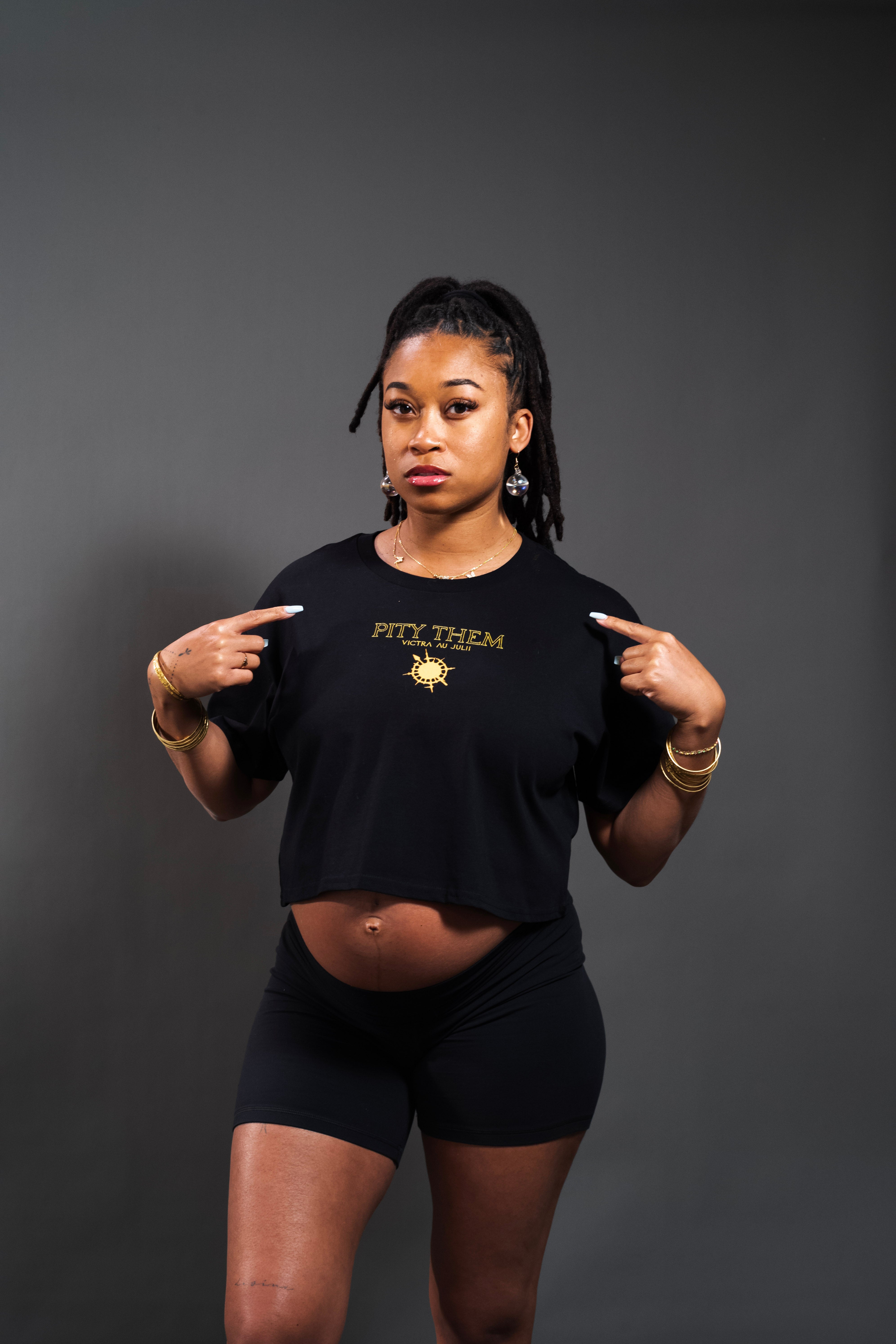 Pity Them Crop Shirt