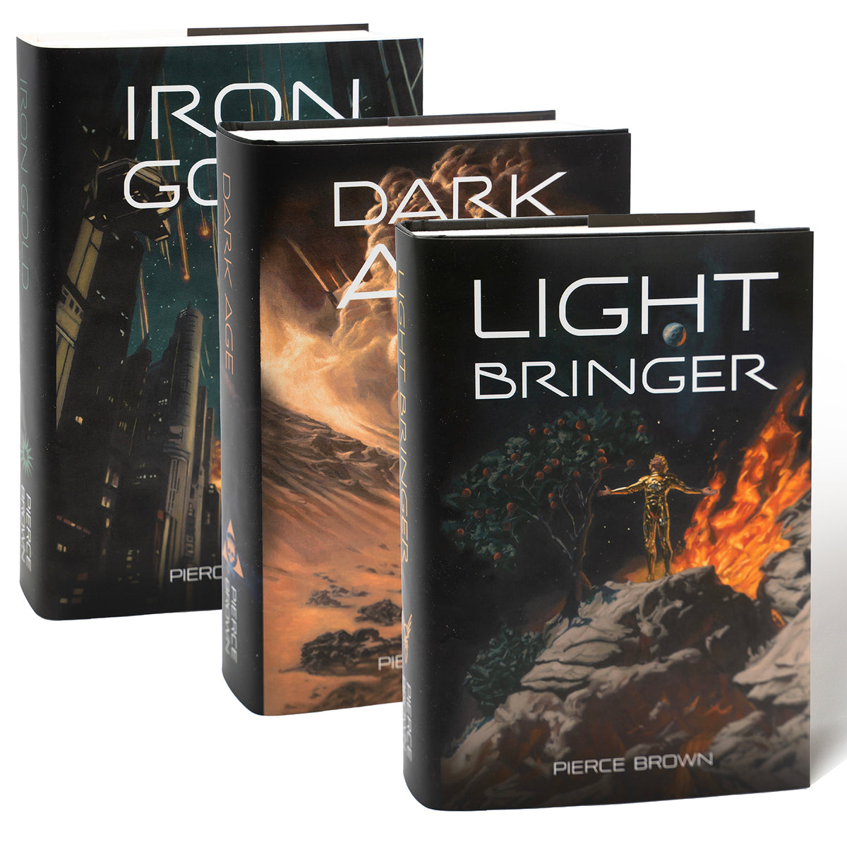 Second Trilogy Alternate Dust Jackets with Books