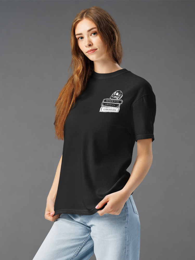 Never F*ck With A Librarian Unisex Shirt