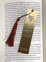 Load image into Gallery viewer, Brass Laser-Cut Bookmark Pre-Order
