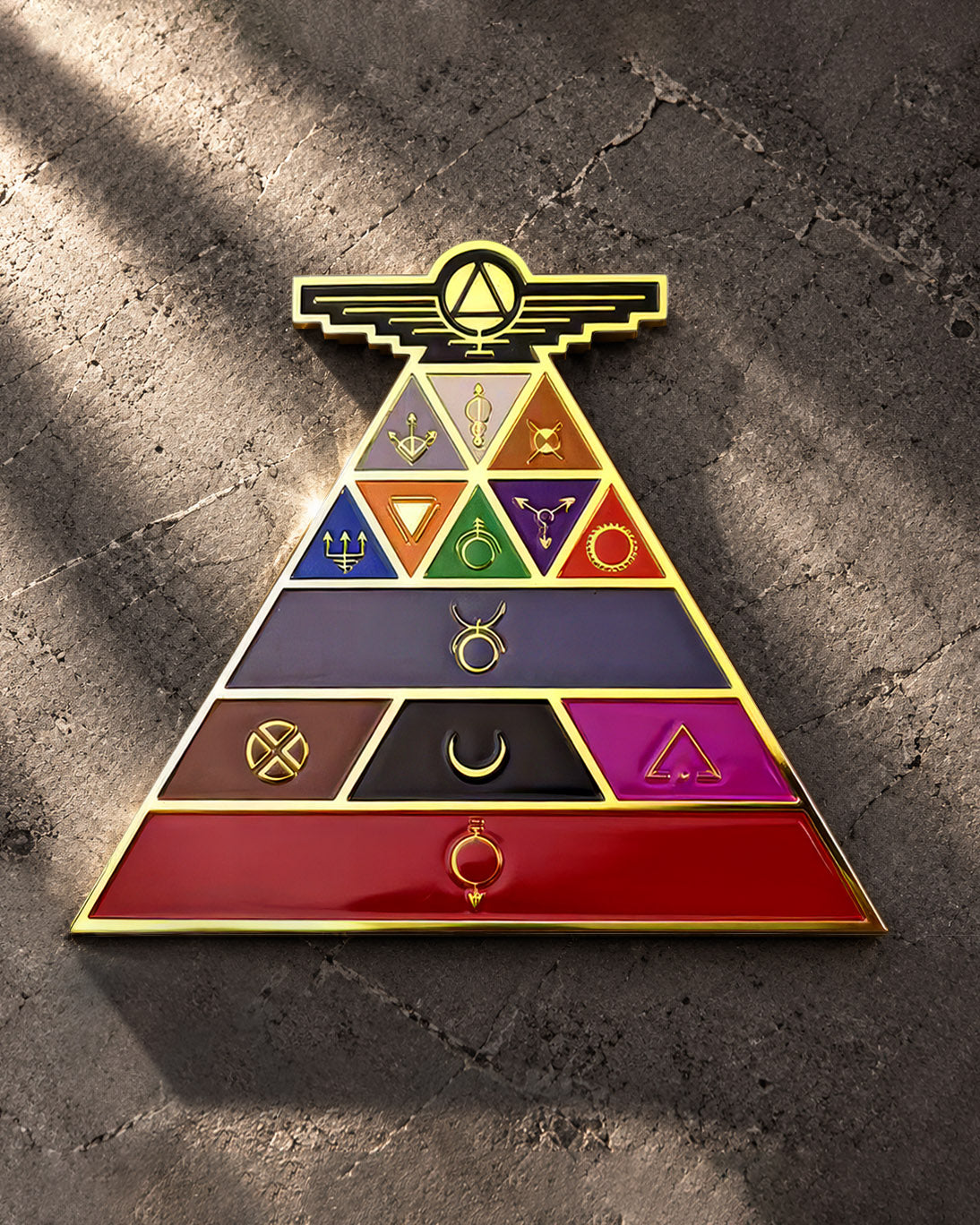 Society Pyramid Enamel Magnet
