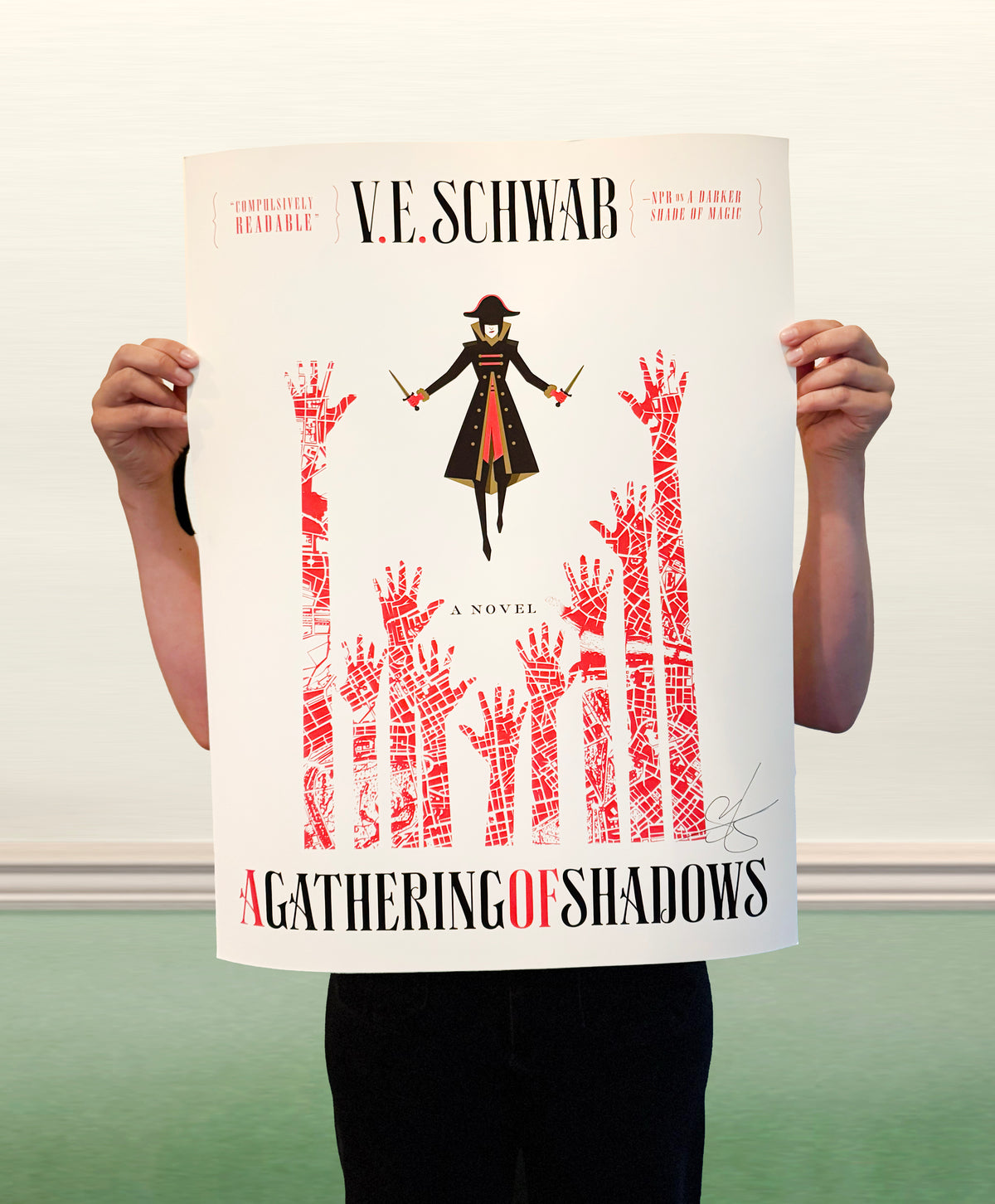 Signed, Limited Edition A Gathering of Shadows Cover Print