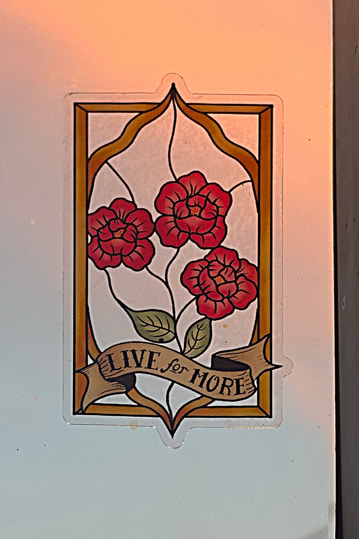 Live for More Transparent Sticker