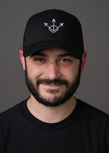 Black hat embroidered with the Silver sigil of financiers and businessmen