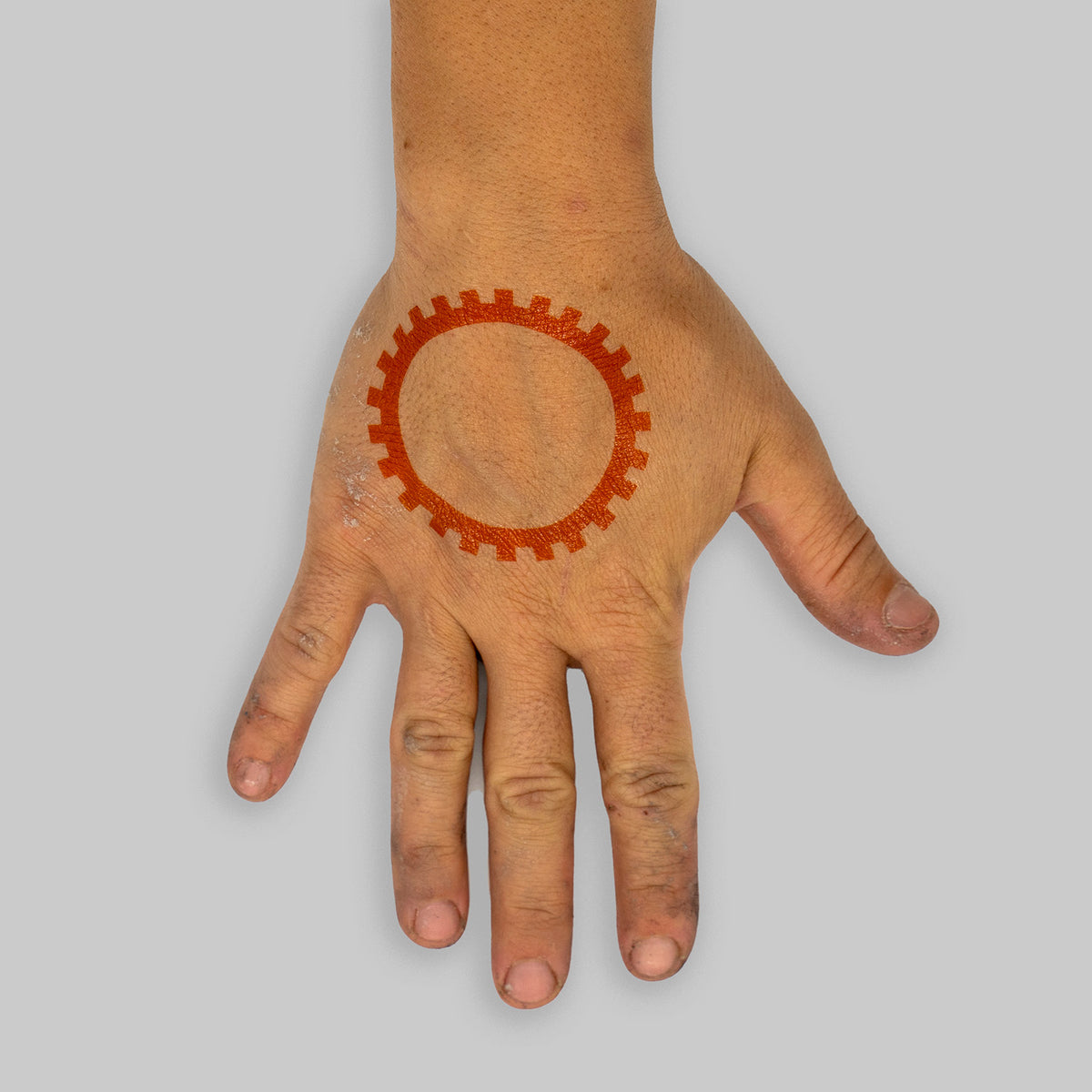 Orange Sigil Temporary Tattoos
