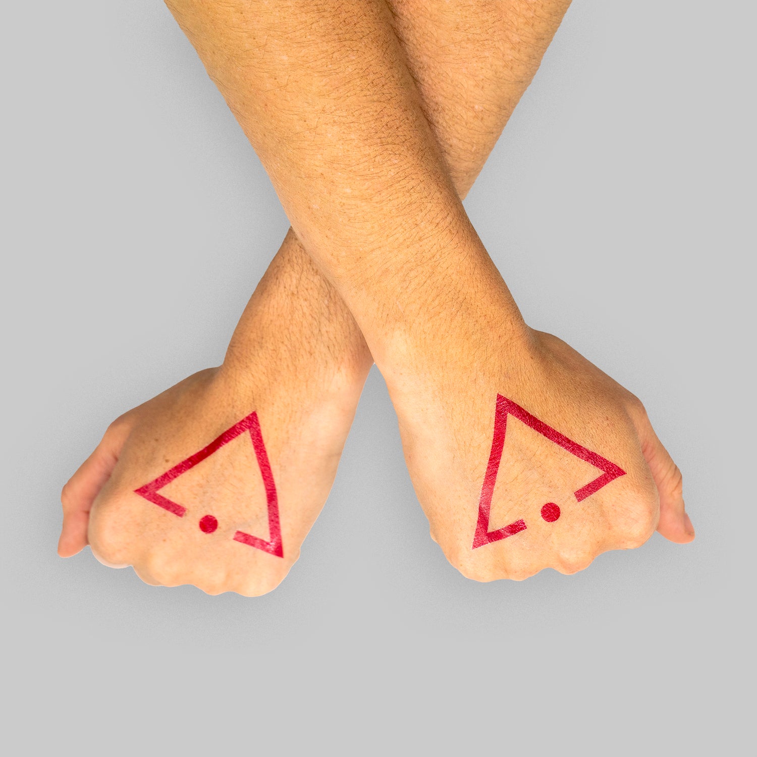 Pink Sigil Temporary Tattoos
