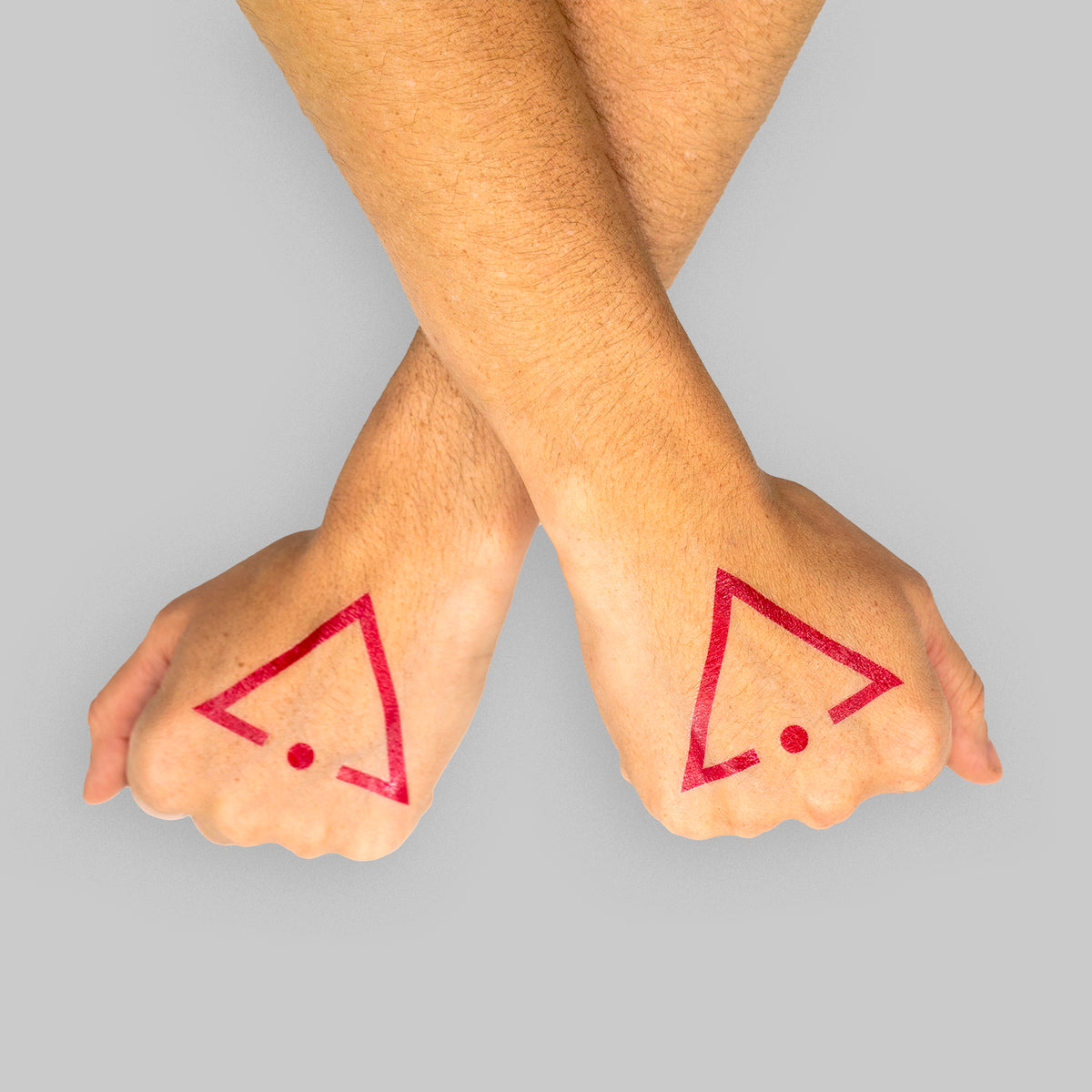 Pink Sigil Temporary Tattoos
