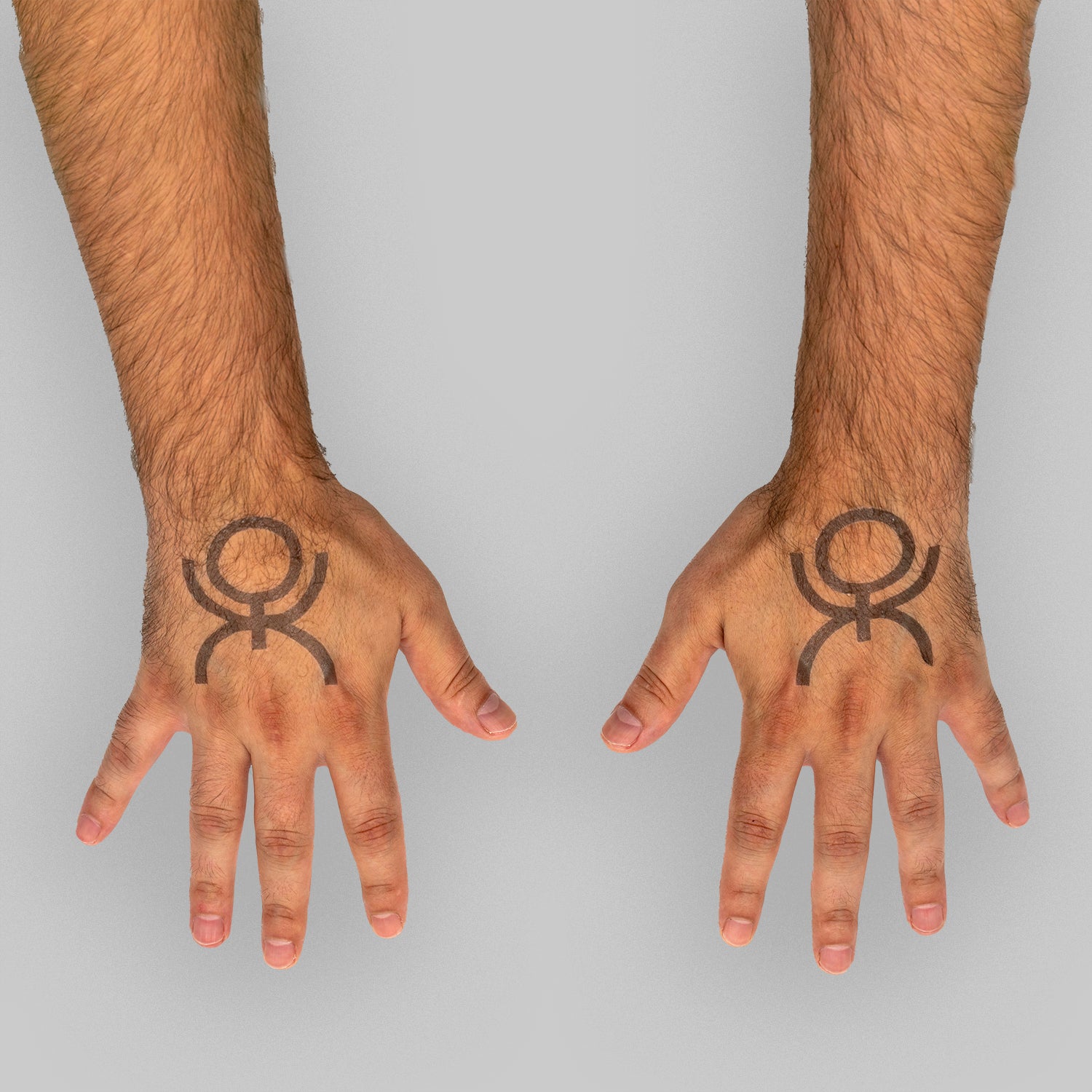 Gray Sigil Temporary Tattoos