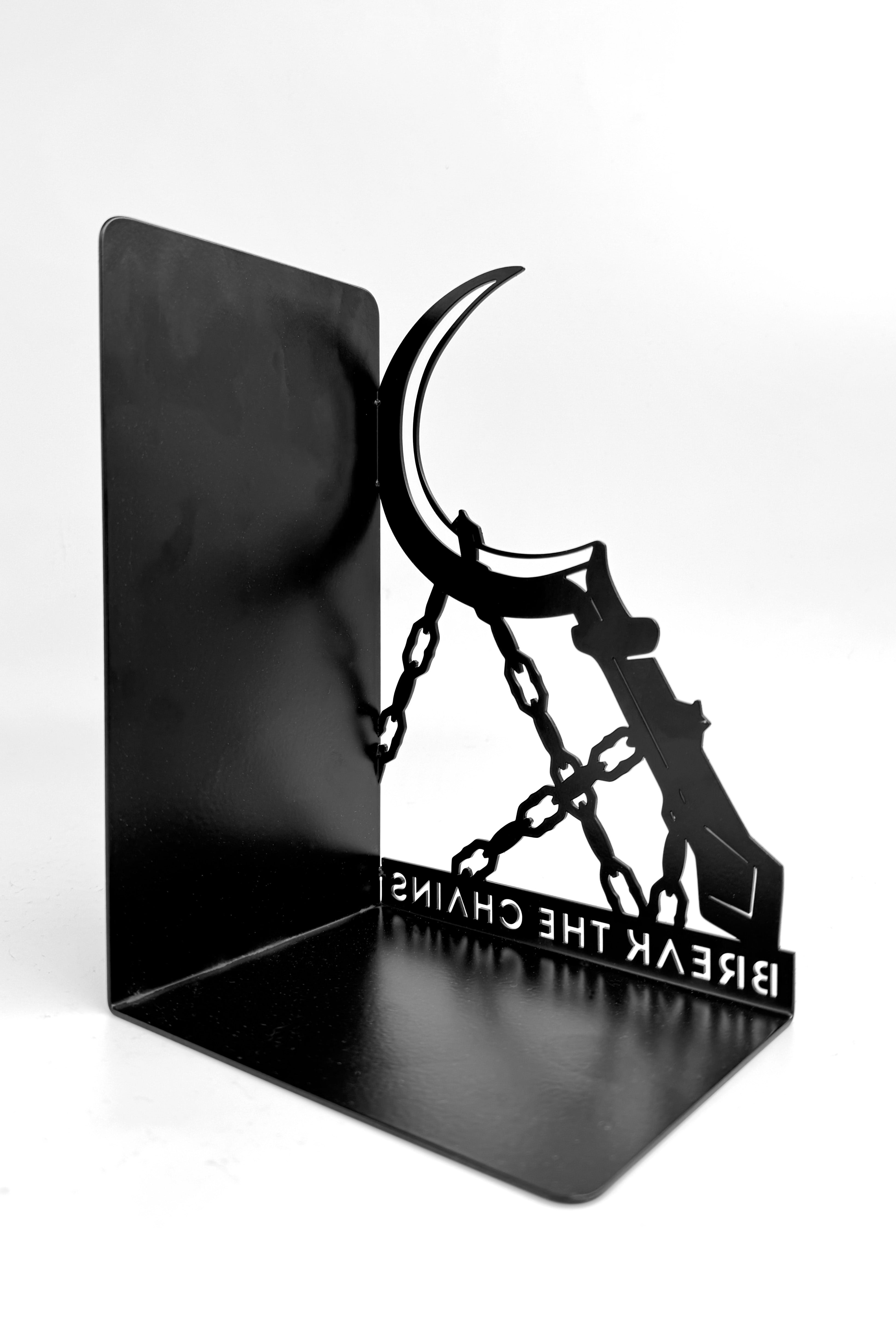 Red Rising Metal Bookends