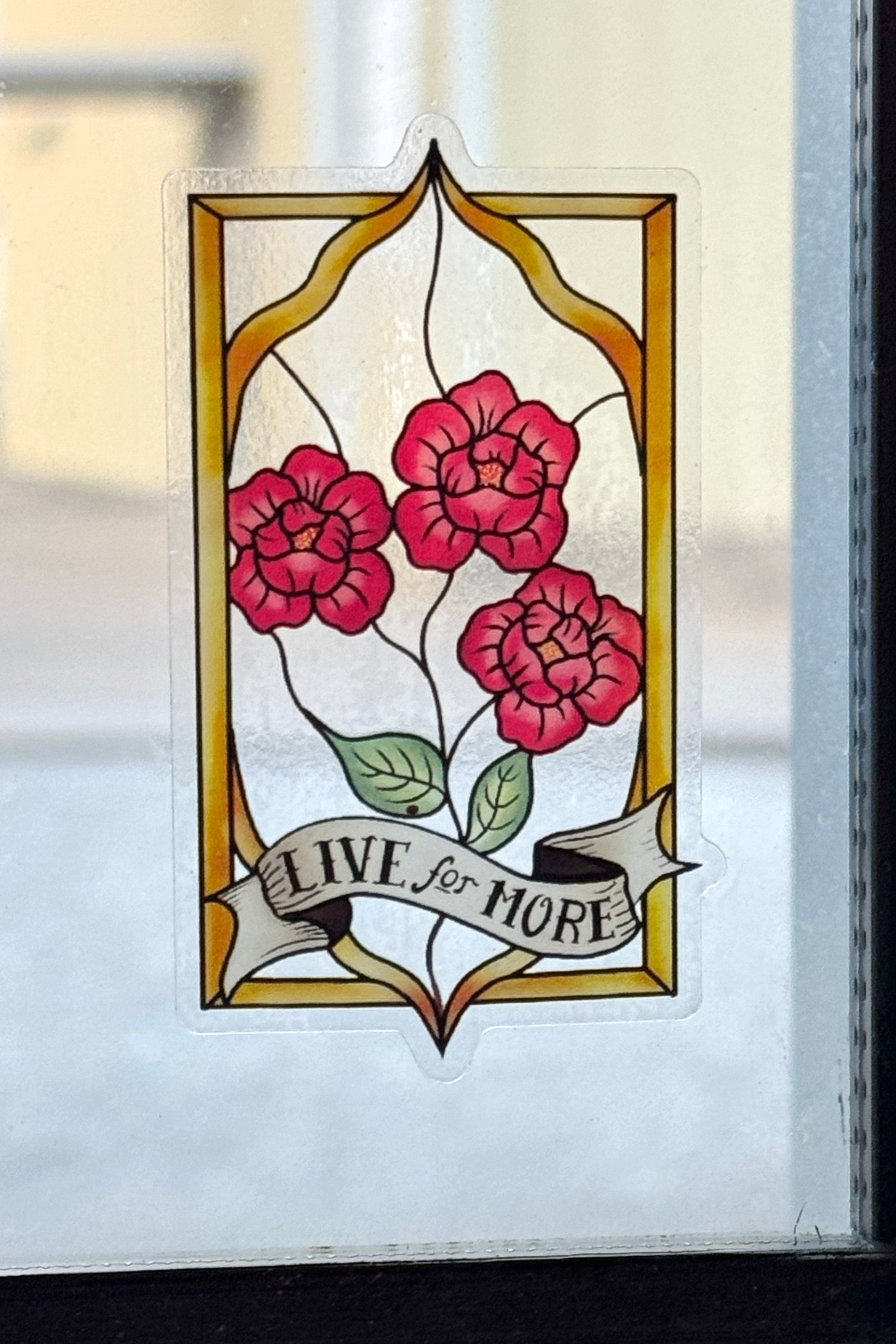 Live for More Transparent Sticker