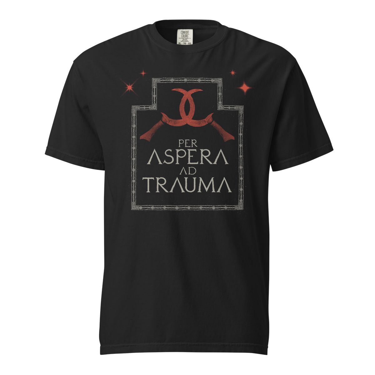 Per Aspera Ad Trauma Black Unisex Shirt