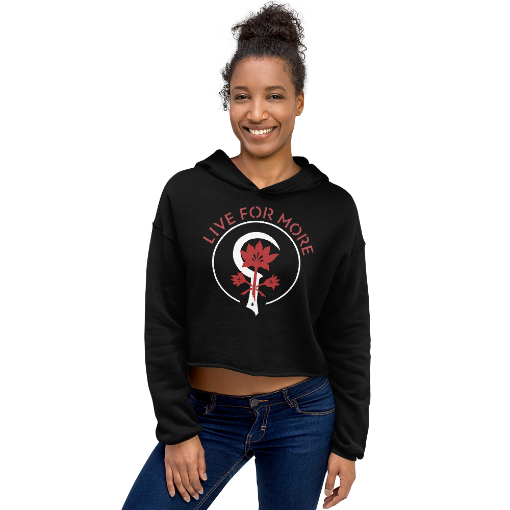 Live For More Crop Hoodie