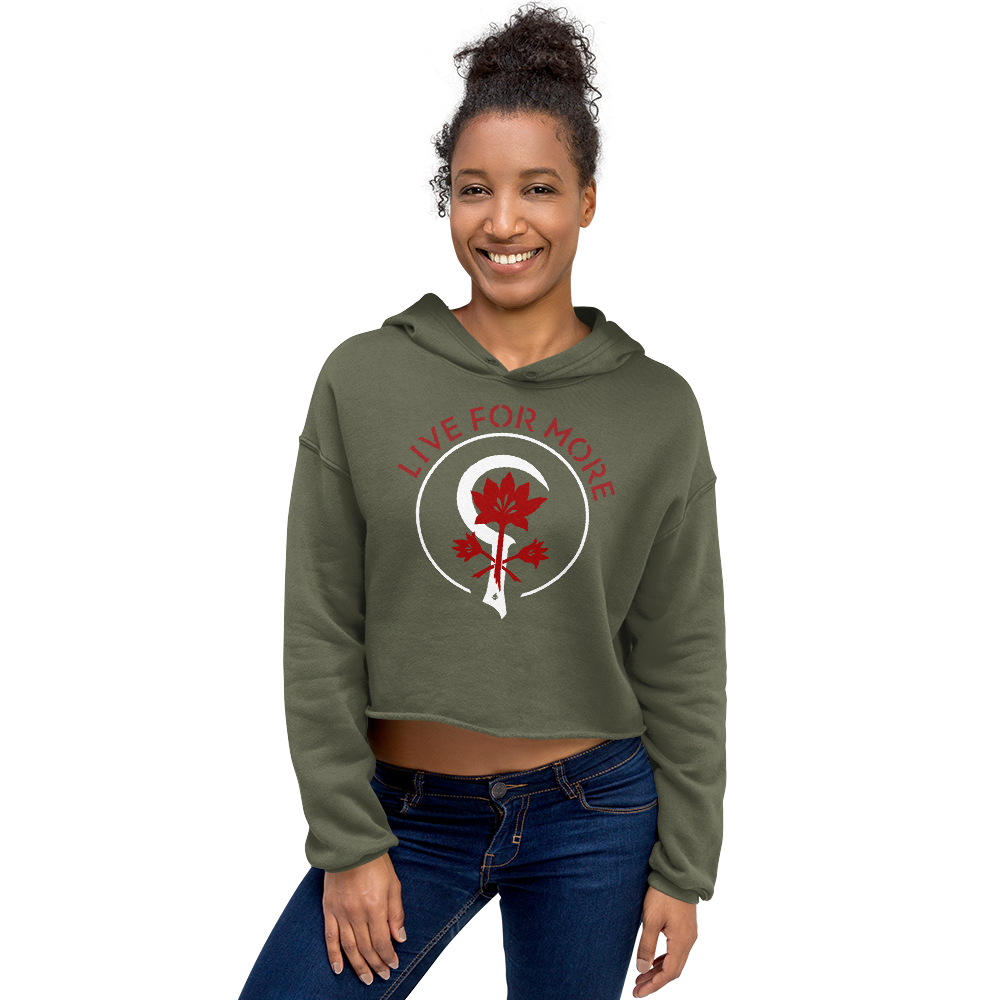 Live For More Crop Hoodie