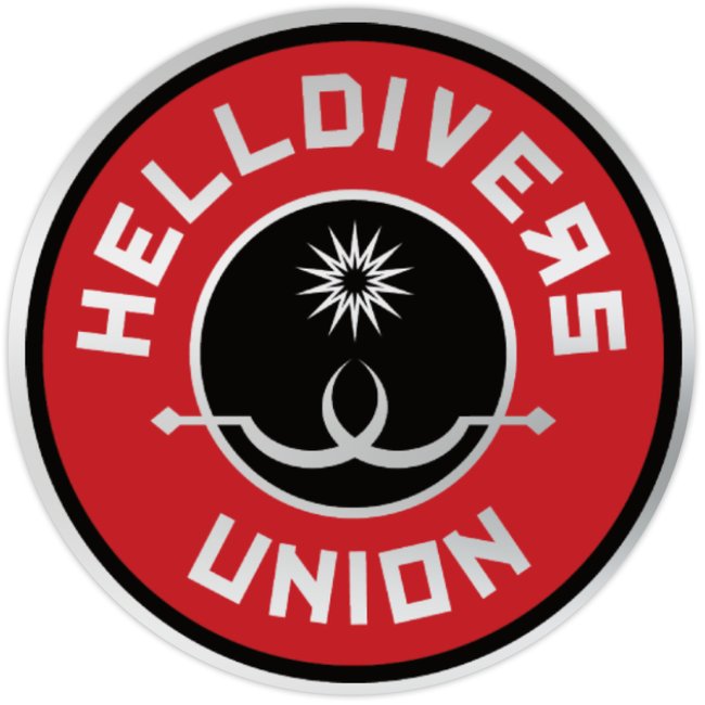 Helldivers Union Silver Foil Sticker