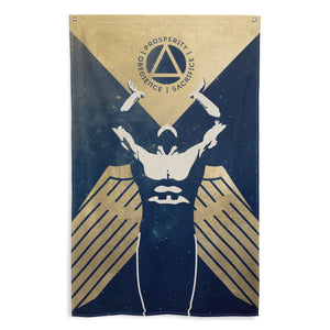 Gold Propaganda Flag