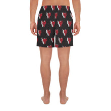 Load image into Gallery viewer, Black shorts with red and white wolf Howler sigils
