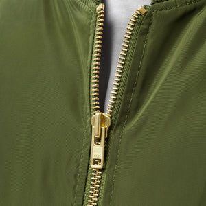 Bomber Howler Embroidered Jacket (Army Green)
