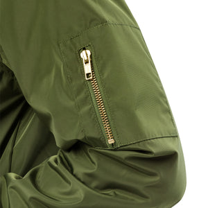 Bomber Howler Embroidered Jacket (Army Green)