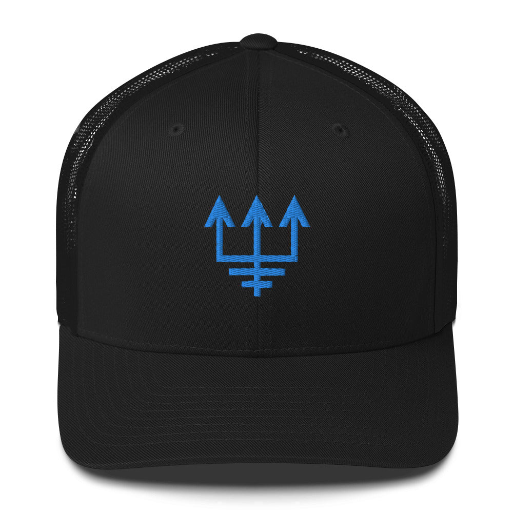 Black hat with blue sigil of bridge crew of starships and pilots