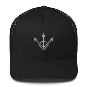 Black hat embroidered with the Silver sigil of financiers and businessmen