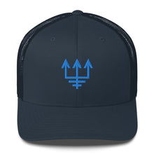 Load image into Gallery viewer, Blue hat with blue sigil of bridge crew of starships and pilots
