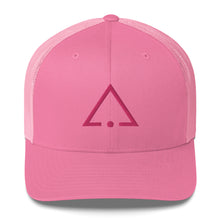 Load image into Gallery viewer, Pink hat embroidered with the pink sigil of pleasure slaves and social functionaries
