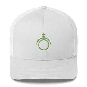 White hat with the green sigil of technicians and programmers