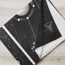 Load image into Gallery viewer, Iron Gold Map Throw Blanket
