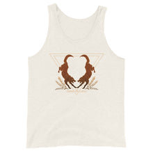 Load image into Gallery viewer, Tank top with two wolves and the phrase &#39;Omnis Vir Lupus&#39;
